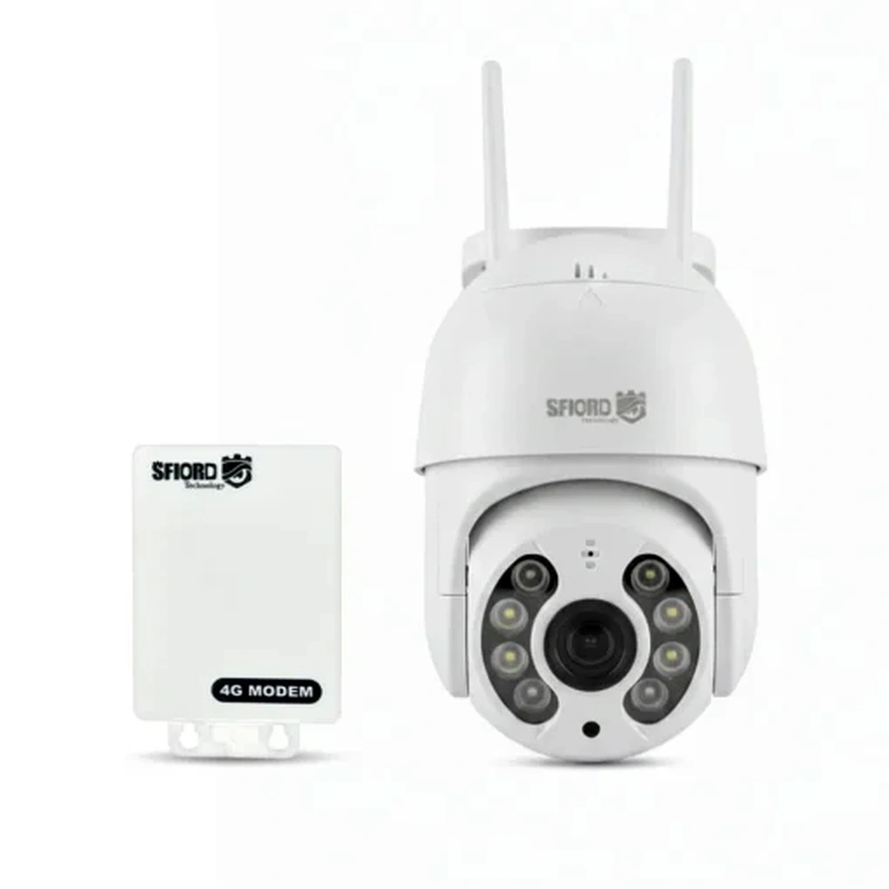 دوربین مداربسته سیمکارتی چرخشی اسفیورد به همراه مودم 4G