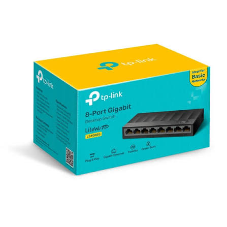 سوییچ 8 پورت گیگابیتی و دسکتاپ تی پی-لینک مدل LS1008G سوییچ 8 پورت گیگابیتی تی پی-لینک مدل LS1008G دسکتاپ